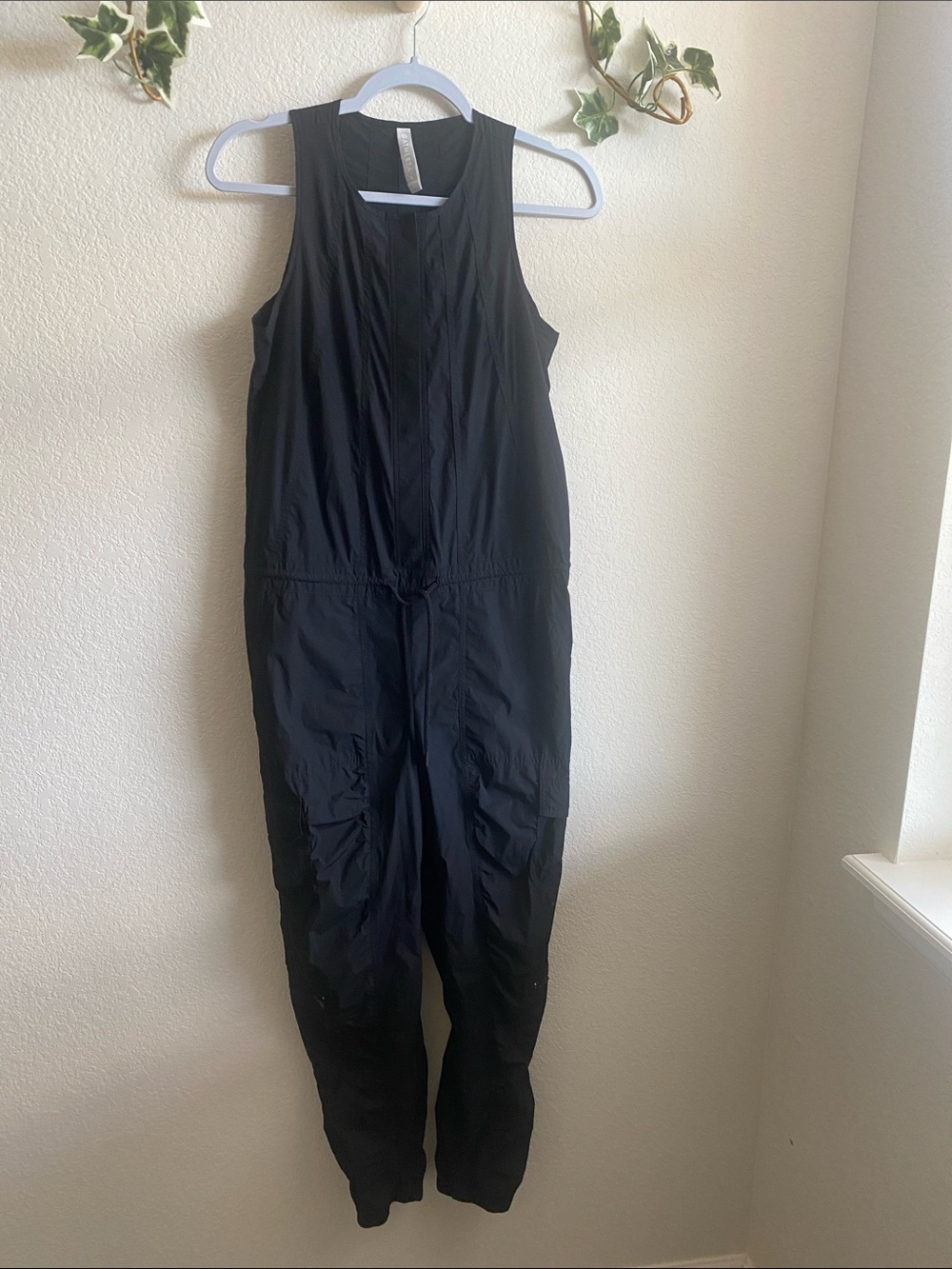 Athleta Black Sleeveless Utility Jumpsuit